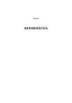 Research Papers 'Reformācija', 1.