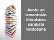 Presentations 'Avotu un izmantotās literatūras saraksta veidošanas iespējas', 1.