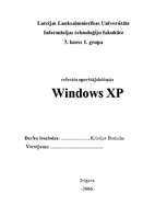 Summaries, Notes 'Windows XP', 1.