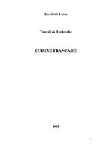 Research Papers 'Cuisine Francaise', 1.