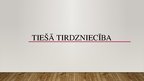 Presentations 'Tiešā tirzdniecība', 1.