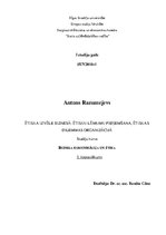 Summaries, Notes 'Ētiska izvēle biznesā: ētisku lēmumu pieņemšana, ētiskas dilemmas organizācijā', 1.