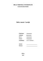 Research Papers 'Meža nozare Latvijā', 1.