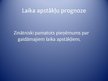 Presentations 'Laika apstākļu prognozēšana', 2.