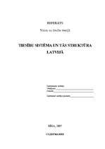 Research Papers 'Tiesību sistēma un tās struktūra Latvijā', 1.