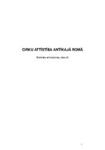Research Papers 'Cirku attīstība Antīkajā Romā', 1.