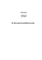 Essays 'R. Dārendorfa konfliktu teorija', 1.