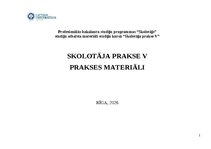 Practice Reports 'Skolotāja prakses pārskats', 1.