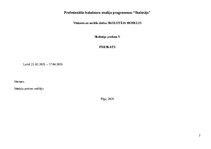 Practice Reports 'Skolotāja prakses pārskats', 2.