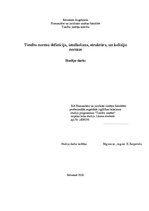 Research Papers 'Tiesību normu definīcija, iztulkošana, struktūra, un kolīziju normas', 1.