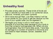 Presentations 'Healthy and Unhealthy Food', 13.