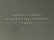 Presentations 'Reklāma un noieta stimulēšana SIA "Creditreform" Latvijā', 1.