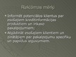 Presentations 'Reklāma un noieta stimulēšana SIA "Creditreform" Latvijā', 4.