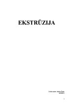 Research Papers 'Ekstrūzija', 1.