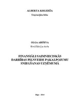 Term Papers 'Finansiāli saimnieciskās darbības pilnveide pakalpojumu sniegšanas uzņēmumā', 1.