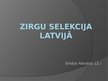 Presentations 'Zirgu selekcija Latvijā', 1.