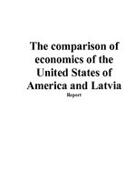 Research Papers 'The Comparison of Economics of the United States of America and Latvia', 1.