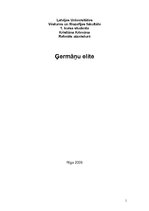 Research Papers 'Ģermāņu elite', 1.