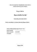 Research Papers 'Repa attīstība Latvijā', 1.