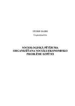 Research Papers 'Socioloģiskā pētījuma organizēšana sociāli ekonomisko problēmu izpētei', 1.