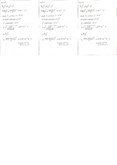 Summaries, Notes 'Fizikas uzdevumu risinājumu apkopojums. Lādētu daļiņu kustība elektrostatiskajā ', 2.