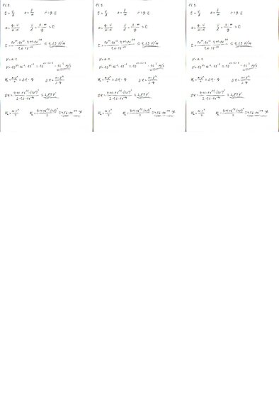 Summaries, Notes 'Fizikas uzdevumu risinājumu apkopojums. Lādētu daļiņu kustība elektrostatiskajā ', 7.
