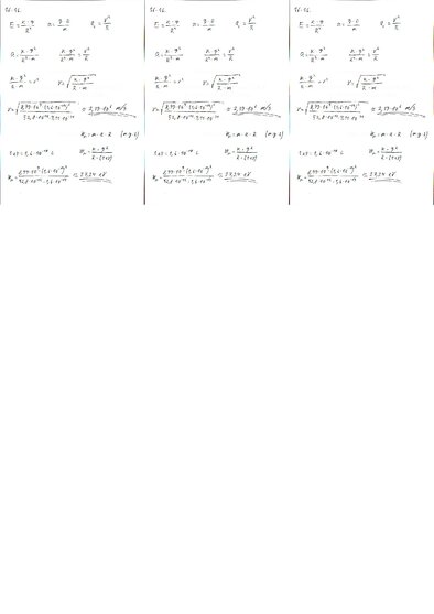 Summaries, Notes 'Fizikas uzdevumu risinājumu apkopojums. Lādētu daļiņu kustība elektrostatiskajā ', 28.