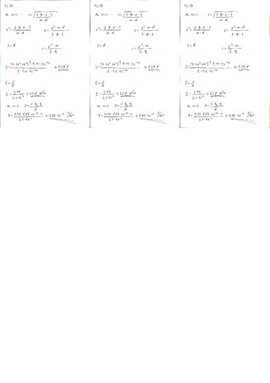Summaries, Notes 'Fizikas uzdevumu risinājumu apkopojums. Lādētu daļiņu kustība elektrostatiskajā ', 29.