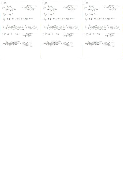 Summaries, Notes 'Fizikas uzdevumu risinājumu apkopojums. Lādētu daļiņu kustība elektrostatiskajā ', 43.