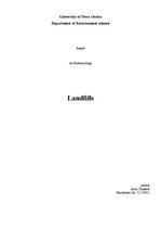 Research Papers 'Ecotoxicology. Landfills', 1.