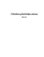 Research Papers 'Cirkulāras polarizācijas antenas', 1.