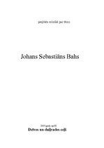 Research Papers 'Johans Sebastians Bahs', 1.