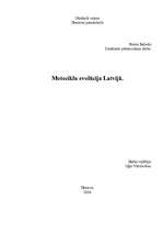 Research Papers 'Motociklu evolūcija Latvijā', 1.