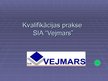 Presentations 'Kvalifikācijas darbs būvmateriālu veikalā SIA "Vejmars"', 1.