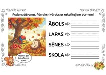 Presentations 'Latviešu valodas rakstīšanas uzdevumi 1.–2. klasei', 6.