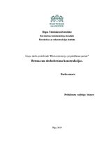 Research Papers 'Betona un dzelzsbetona konstukcijas', 1.