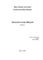 Research Papers 'Būvniecība Latvijā 2006.gadā', 1.