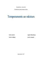 Research Papers 'Temperaments un raksturs', 1.