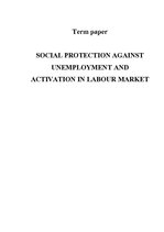 Research Papers 'Social Protection against Unemployment and Activation in Labour Market', 1.