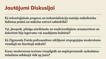 Presentations 'Modernisms', 21.