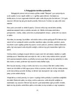 Practice Reports 'Pirmsskolas skolotāja agrīnās bērnības pedagoģiskā prakse', 41.