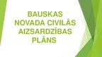 Presentations 'Novada civilās aizsardzības plāns', 1.