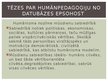 Presentations 'Humānās pedagoģijas atziņas Dainas Lieģenieces darbos', 14.