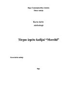 Research Papers 'Tirgus izpēte kafijai "Merrild"', 1.