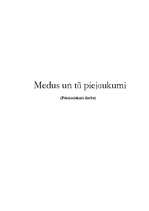 Research Papers 'Medus un tā piejaukumi', 1.