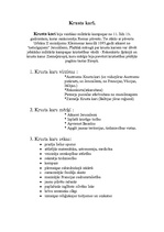 Summaries, Notes 'Krusta kari', 1.