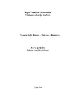 Research Papers 'Sakaru līnija Dobele - Tukums - Kandava', 1.