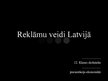 Research Papers 'Reklāmu veidi Latvijā', 12.