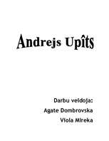 Research Papers 'Darbs par Andreju Upīti', 1.