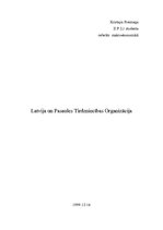 Research Papers 'Latvija un Pasaules Tirdzniecības organizācija', 1.
